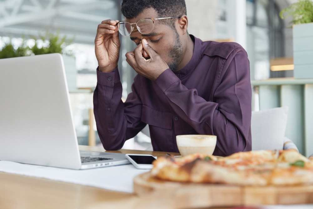 Stressed guy