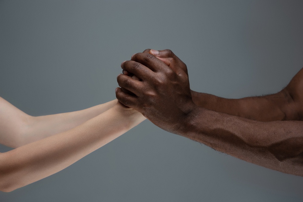 Connecting hands